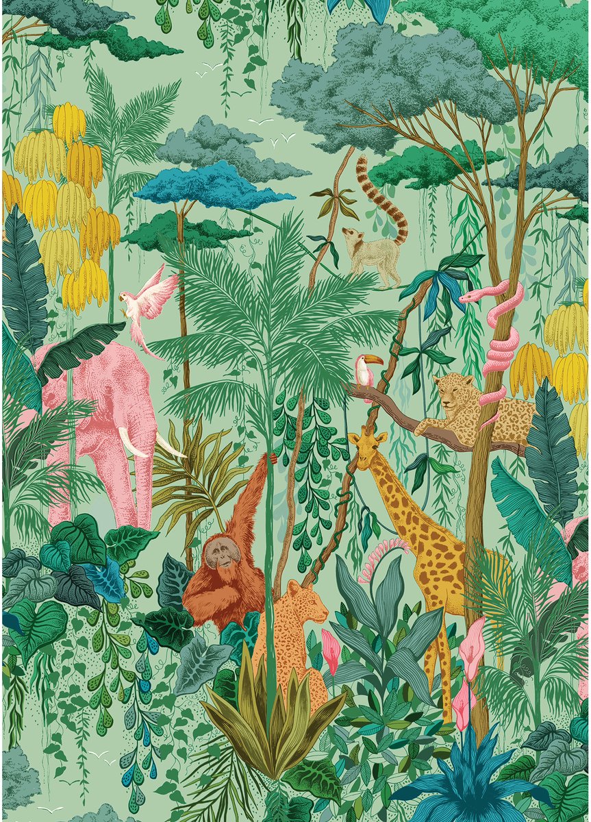 Gibsons - animali della giungla (dal file artistico) - 1000 pezzi 48×69 cm (l×a) - puzzle per adulti