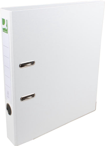Raccoglitore Q-connect, per ft A4, interamente in pp, dorso da 5 cm, bianco