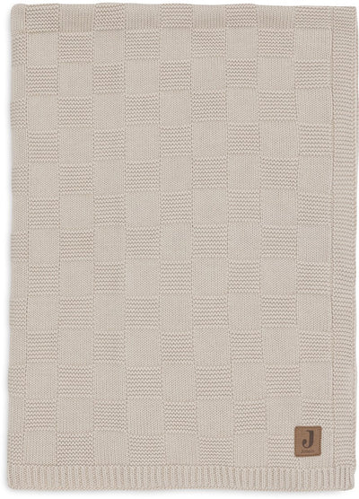 Coperta per culla Jollein - 100x150 cm - maglia a maglia - sabbia calda