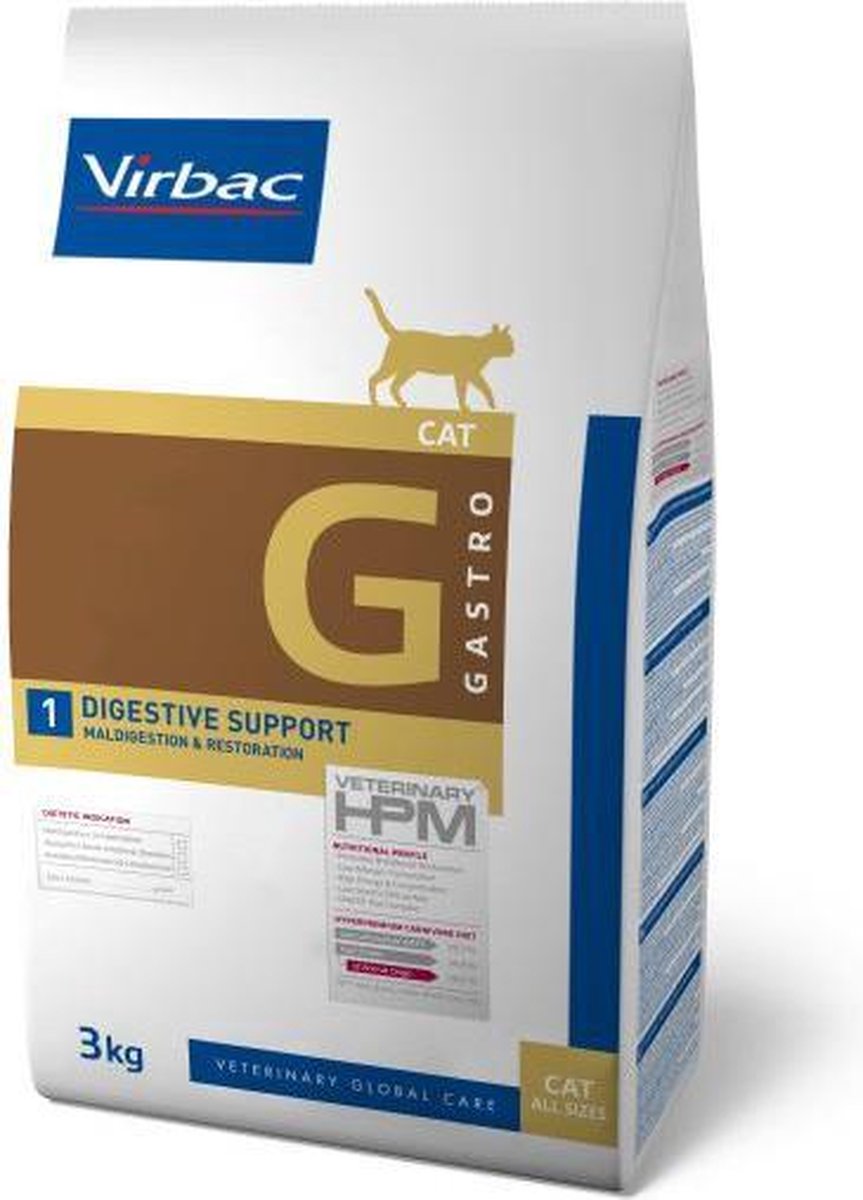 Virbac hpm dieta veterinaria gatto - supporto digestivo 1,5 kg