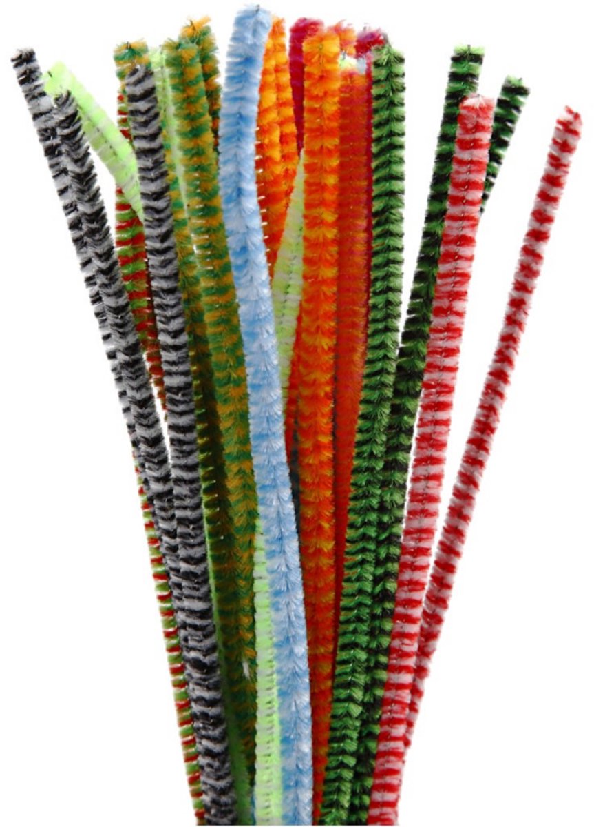 Chenille - Multi colors, 30st.