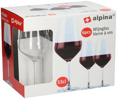 Alpina set calici vino 6 pezzi 53cl