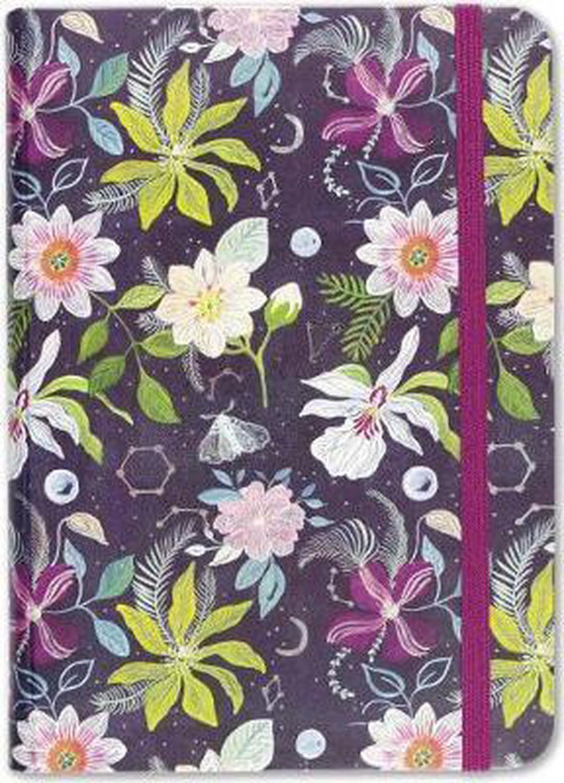 Cuaderno compacto Peter Pauper - jardín celestial - con cierre elástico - 13x18 cm