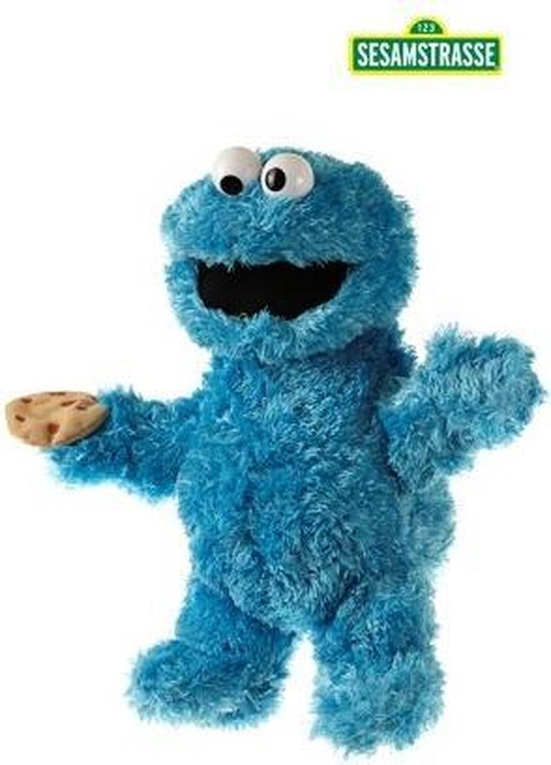 Burattini viventi cookie monster - burattino da mano per bambini e adulti - 3+ anni