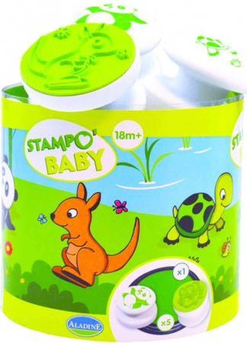 Set di timbri Aladine con animali: set di animali creativi per bambini.