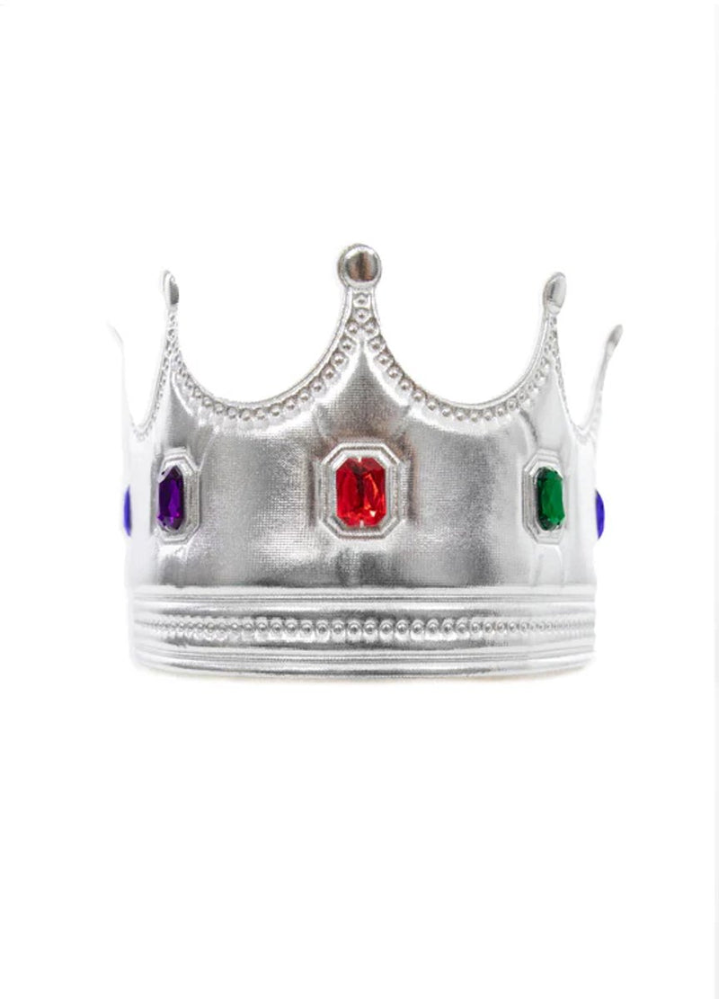 Piccole avventure - corona del re in argento - morbida corona per bambini