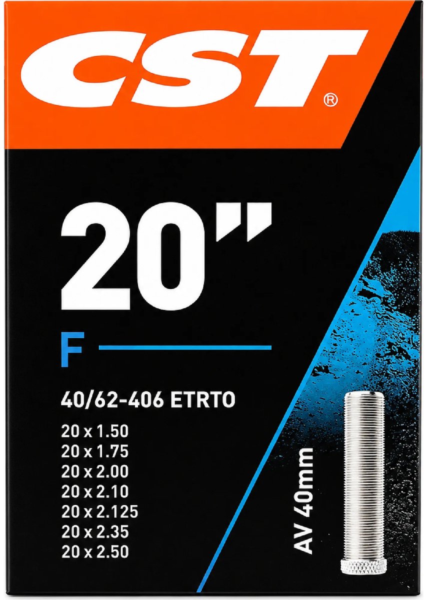 Tubo interno CST 20 x 1.50-2.50 (40 62-406) AV 40 mm