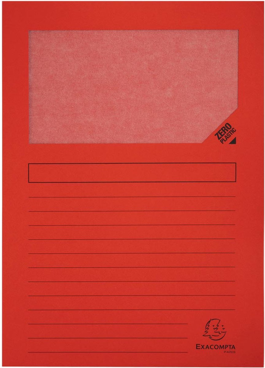 L-covers 50105e carta 31x22cm finestra rossa scrivibile
