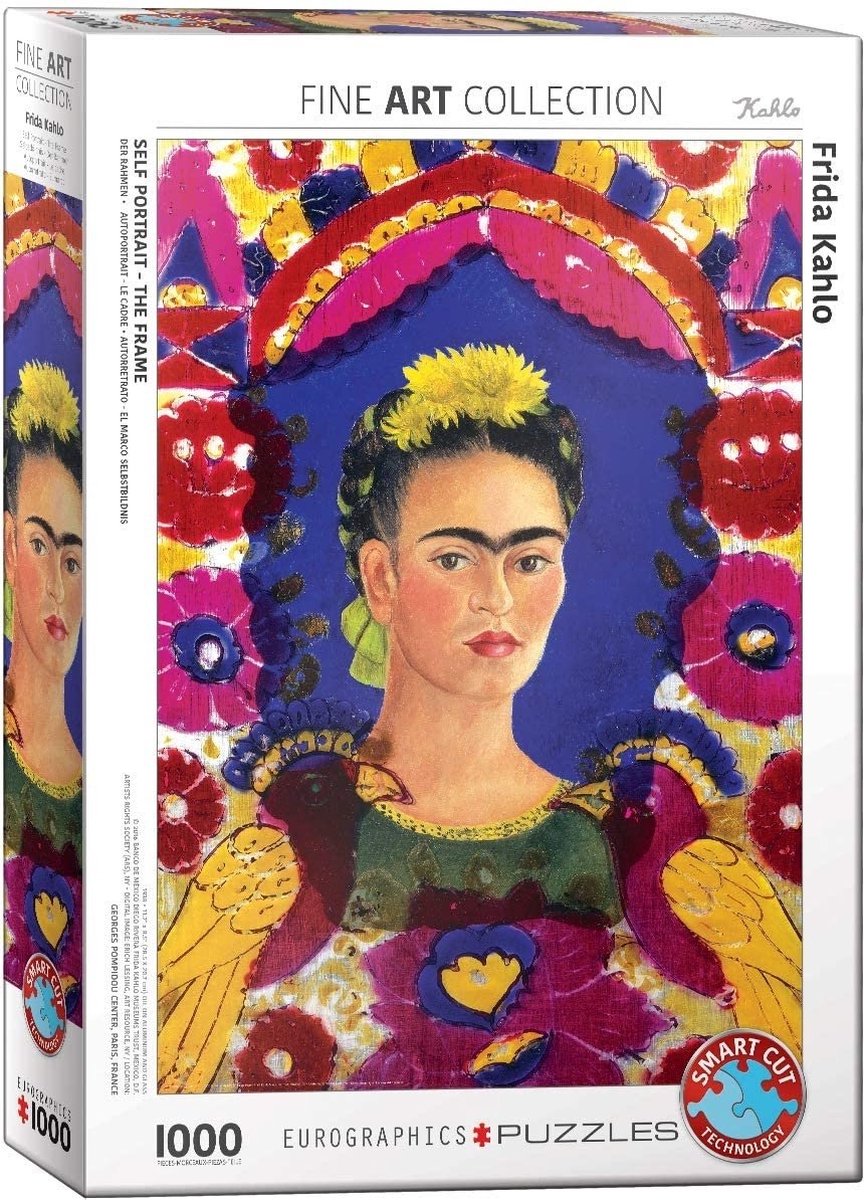 Eurographics - la lista [le cadre] - frida kahlo - 1000 pezzi 48×68 cm (l×a) - puzzle d'arte