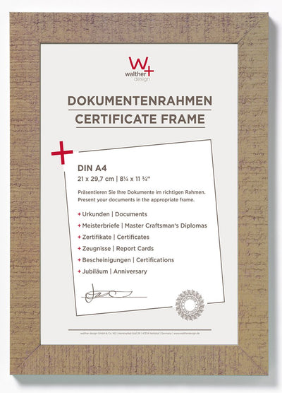 Walther home - houten lijst - fotoformaat 21x29,7 cm (din a4) - beige bruin