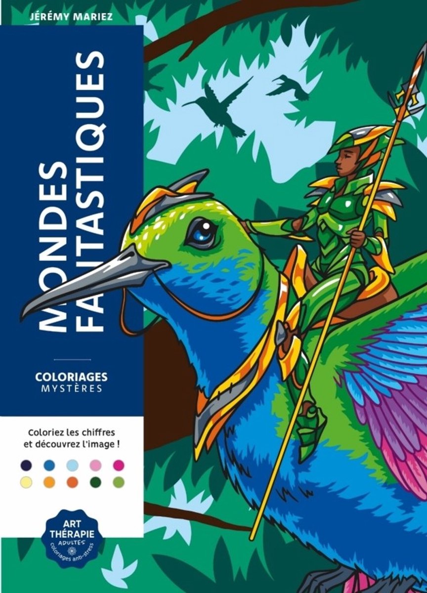 Hachette Heroes – Mondes Fantastiques – Libro da colorare misterioso – 100 pagine