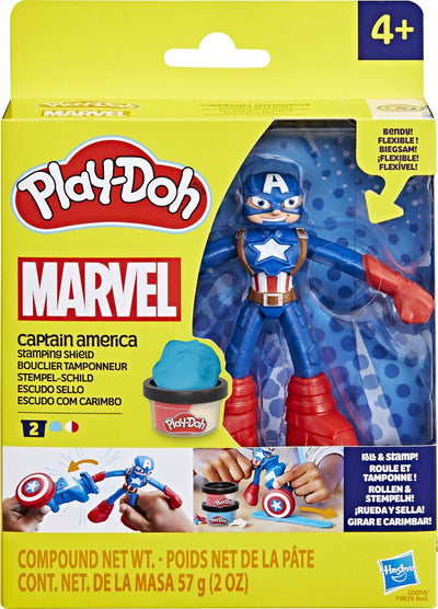 Play-doh Marvel Capitan America timbro scudo - argilla da modellare