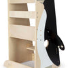 Penguin selvaggio Torre di apprendimento in legno di piccoli piedi, 92 cm