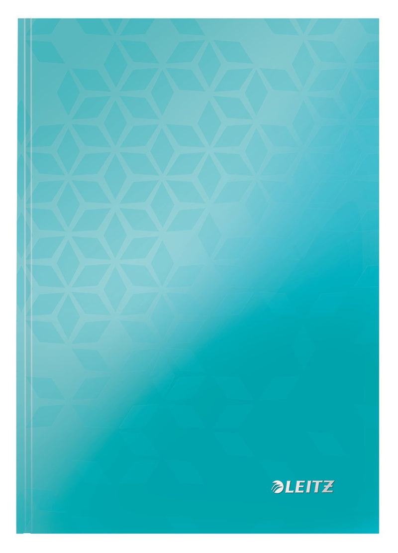 Quaderno Leitz Wow A5 con copertina rigida - a righe - certificato FSC - blu ghiaccio