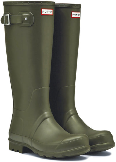 Hunter - stivali da pioggia da uomo - stivali da pioggia alti originali - verde oliva - taglia 44eu