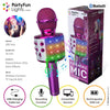 Partyfun luci karaoke microfono altoparlante per feste rosa