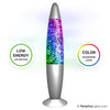 Luces divertidas para fiestas, lámpara de lava con purpurina, cambio de color LED