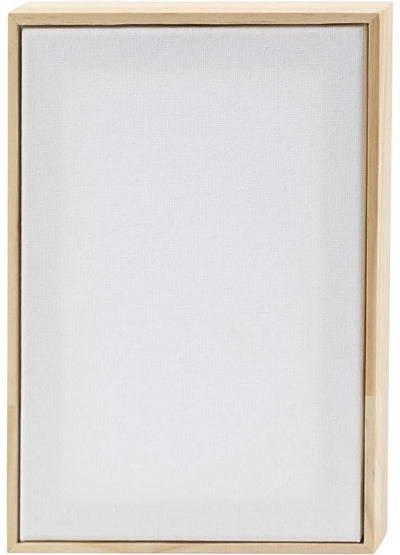 Creativ company lienzo tensado con marco, medidas 15,8x23,8 cm, 280 gr, blanco, 10 piezas 1 caja