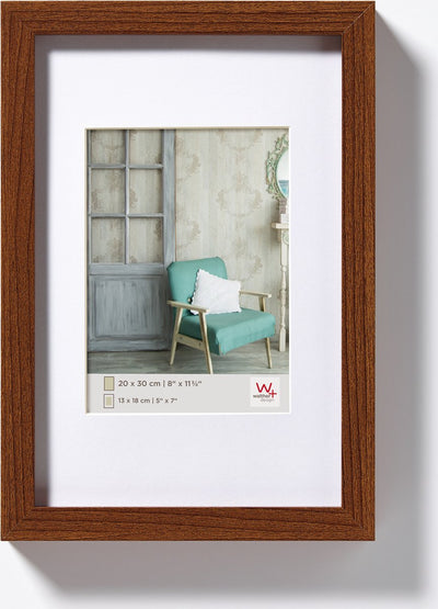 Walther Stoccolma - struttura in legno mdf - misura foto 20x30 cm - noce