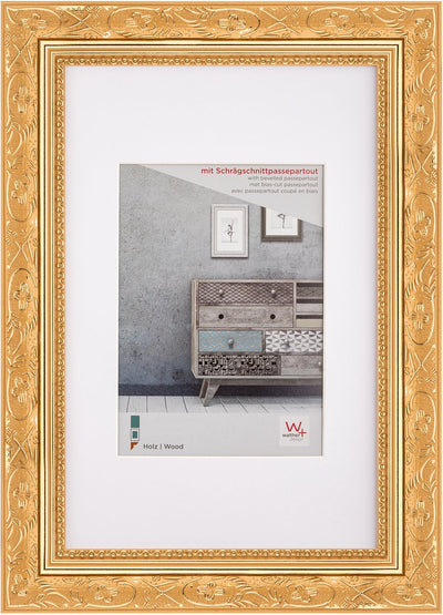 Walther barock - marco de madera - tamaño de la foto 30x40 cm - dorado