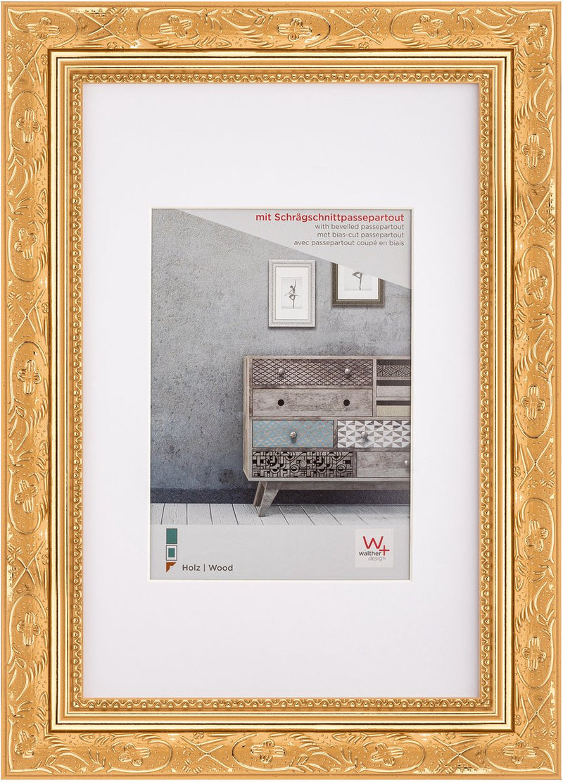 Walther barock - houten lijst - fotoformaat 30x40 cm - goud
