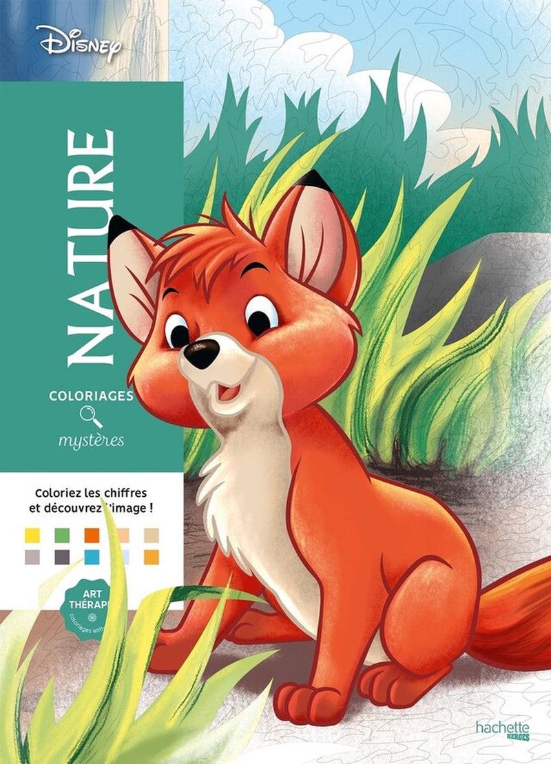 Hachette Heroes Coloriages Mystères Disney - Natura - Colora per Numero - Hachette - Libro da colorare per adulti