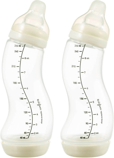 Biberón Difrax natural s - 250 ml - crema - 2 piezas - anticólicos