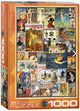 Eurographics - poster di biciclette vintage [manifesti di biciclette vintage] - 1000 pezzi 48×68 cm (l×a) - puzzle