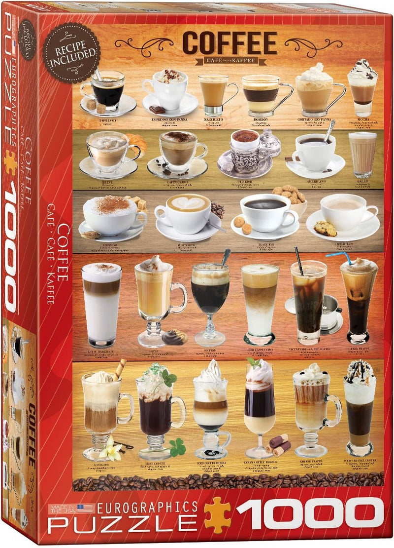 Eurographics - café [café] - 1000 piezas 48×68cm (ancho×alto) - rompecabezas