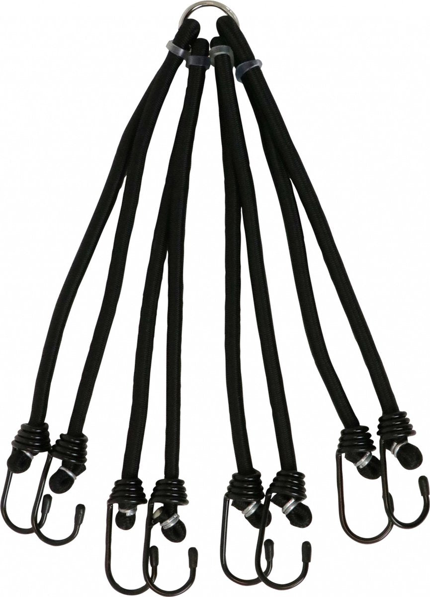 Carpoint carpeta araña 8 brazos ø8 mm 55 cm negro