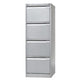 Archivador colgante cómoda bisley 47x62,2x132,1cm 35k gris plata