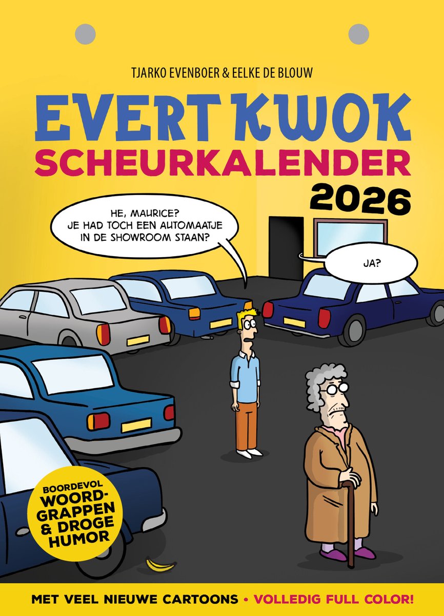 Calendario a strappo Evert kwok - 2026