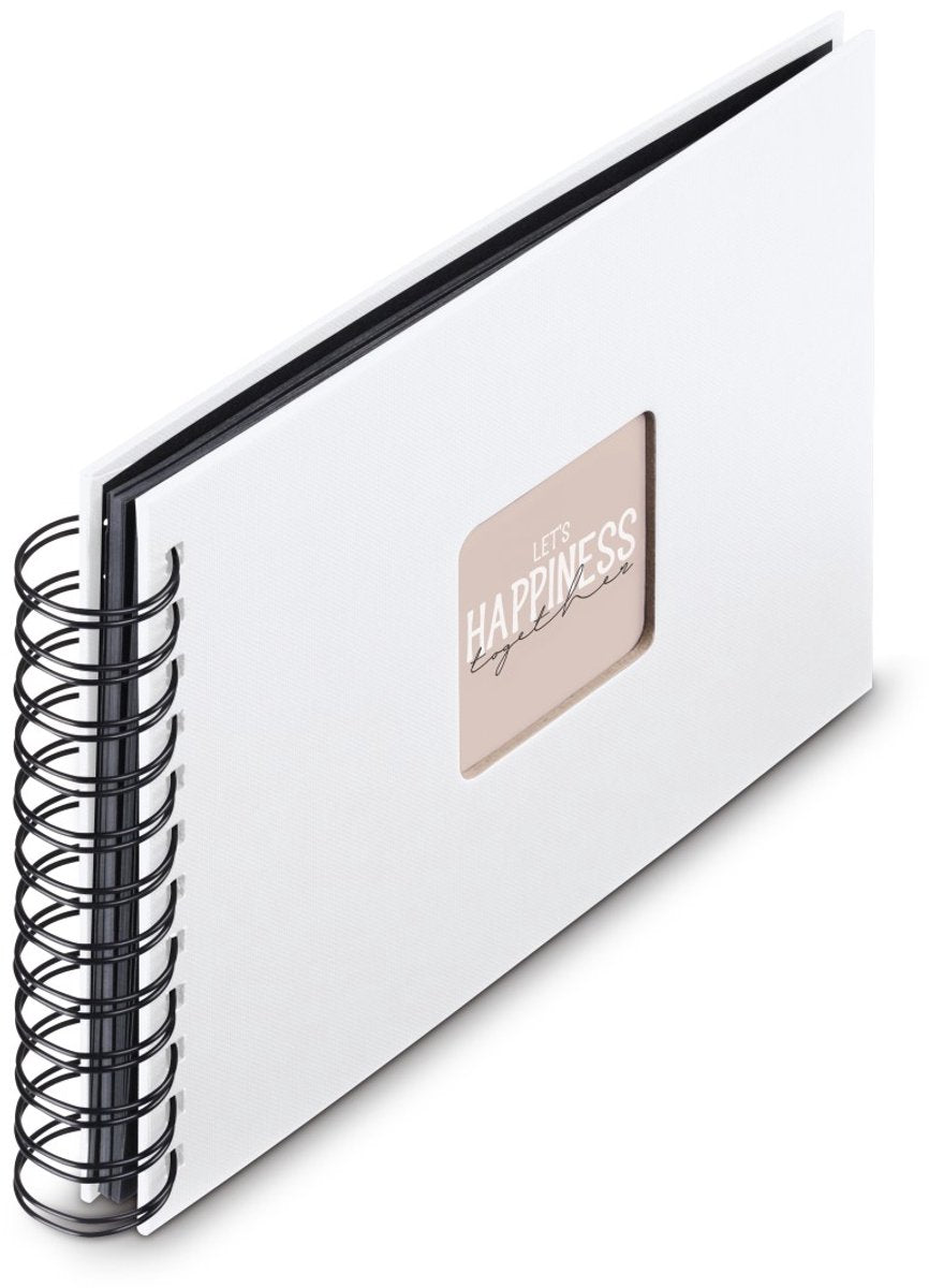 Hama spiraal fotoalbum - fine art - 24x17 - 50 pagina's - wit