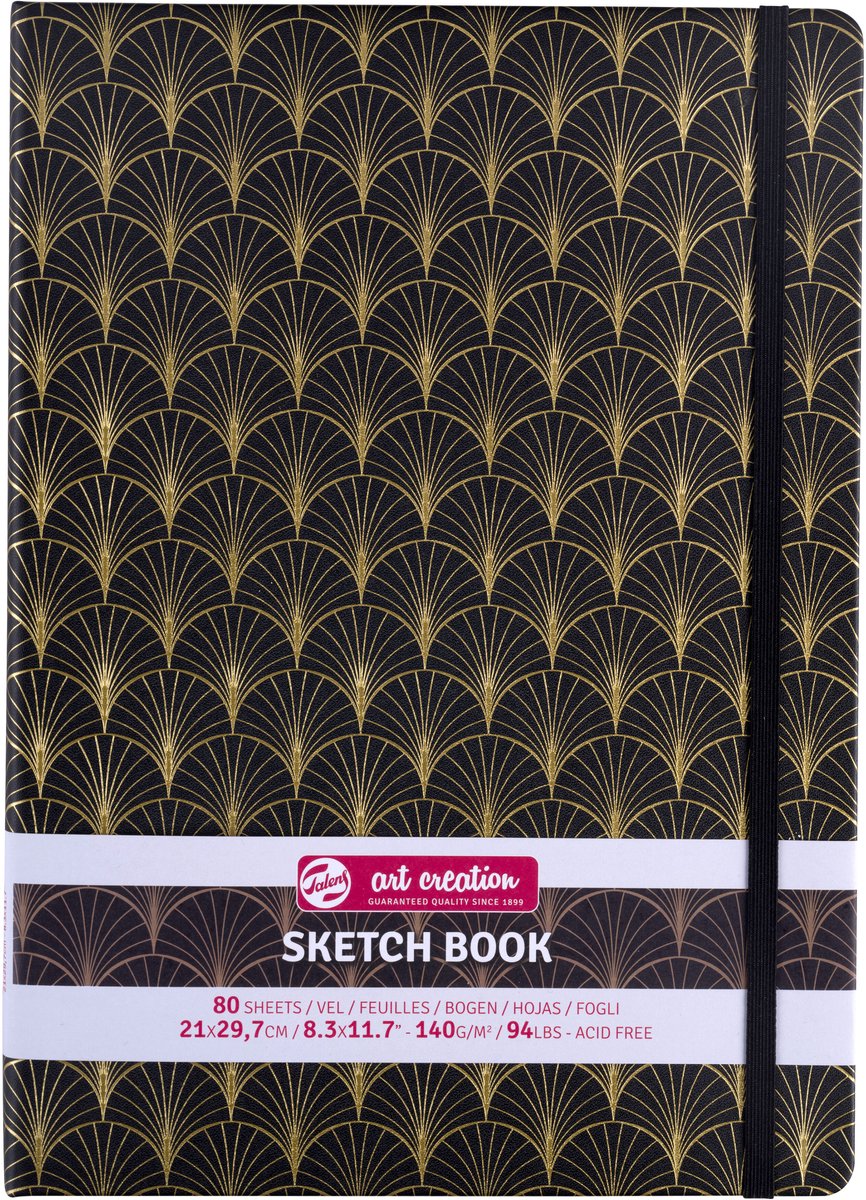 Talens art creation schetsboek art deco | 21 x 29,7 cm, 140 g, 80 vellen
