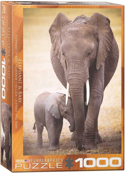 Eurographics - cucciolo di elefante [cucciolo di elefante] - 1000 pezzi 48×68 cm (l×a) - puzzle
