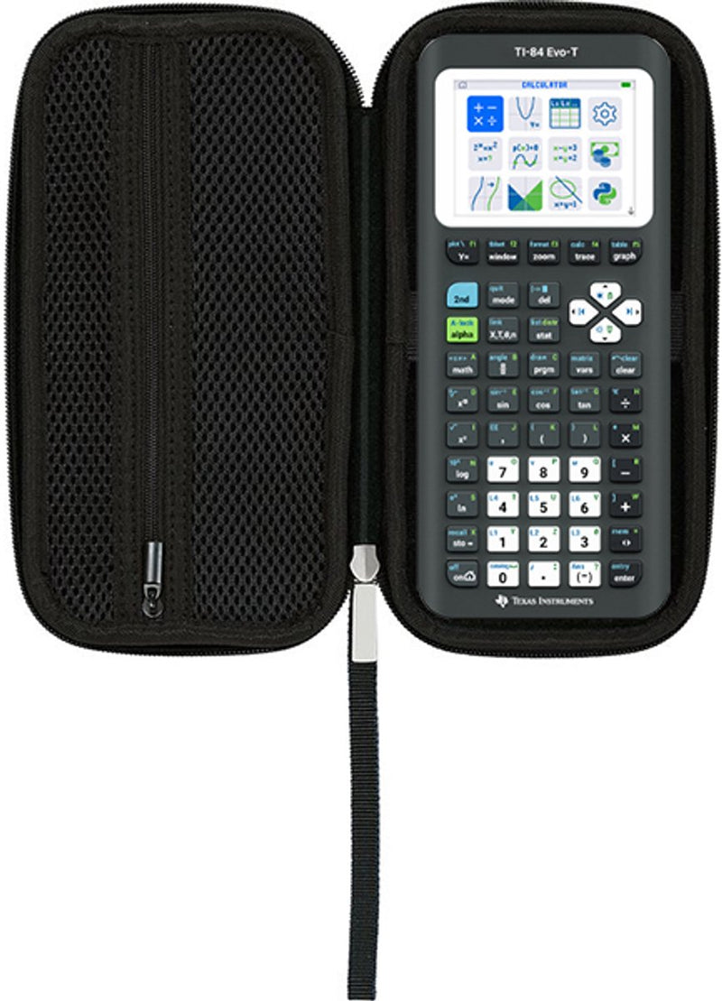 Texas Instruments - ti-84 evo-t con custodia protettiva - calcolatrice grafica - supporto per esami