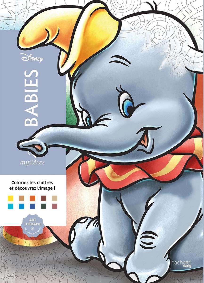 Hachette Heroes Coloriages Mystères Disney Babies - libro da colorare per adulti - Hachette
