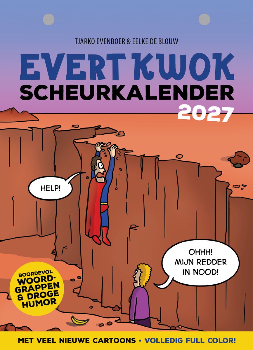 Calendario a strappo Evert Kwok 2027