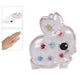 Children's rings in jewelry box rabbit, 8st.