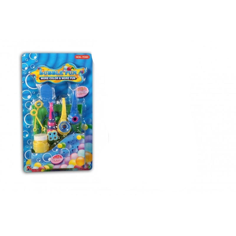 Set soffia bolle deluxe da 8 pezzi su cartoncino