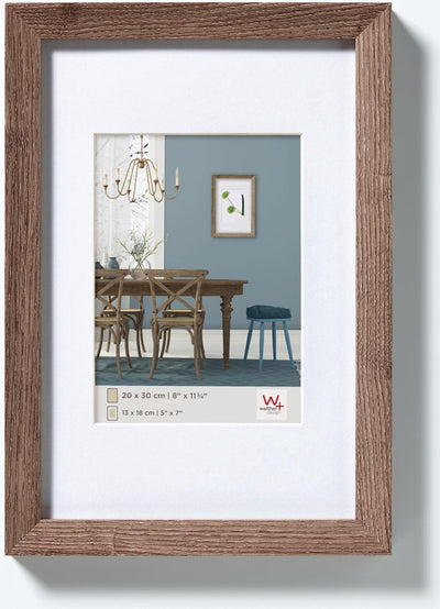 Walther fiorito - mdf houten lijst - fotoformaat 30x40 cm - walnoot