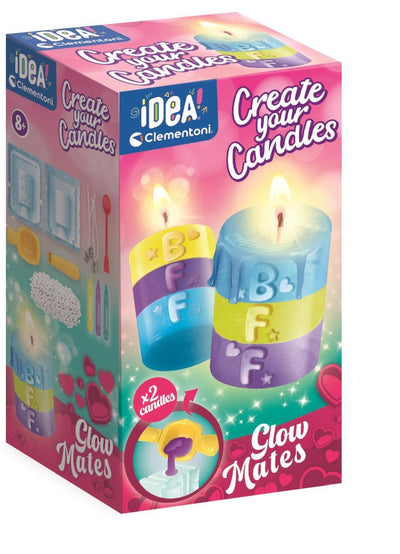 Clementoni - artigianato artistico crea il tuo giardino con le candele - set per realizzare candele - giocattoli creativi - da 8 anni