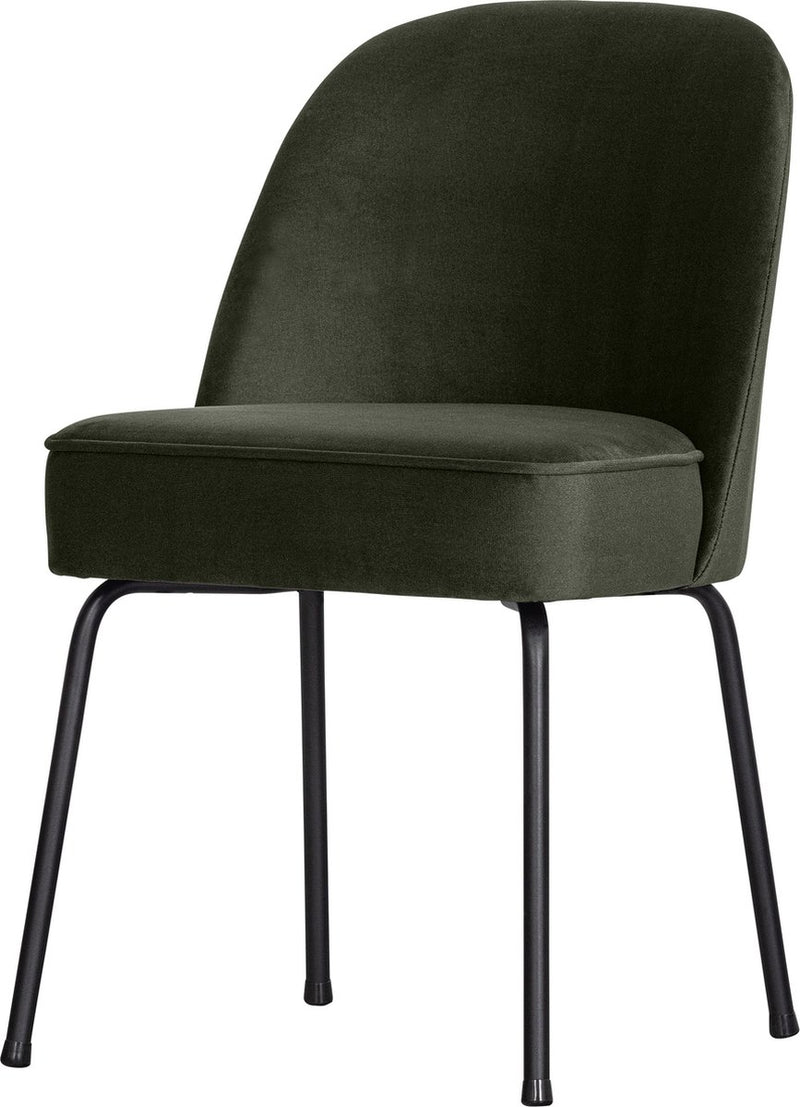 Sedia per sala da pranzo Woood Vogue - velluto - verde scuro - 83x50x57