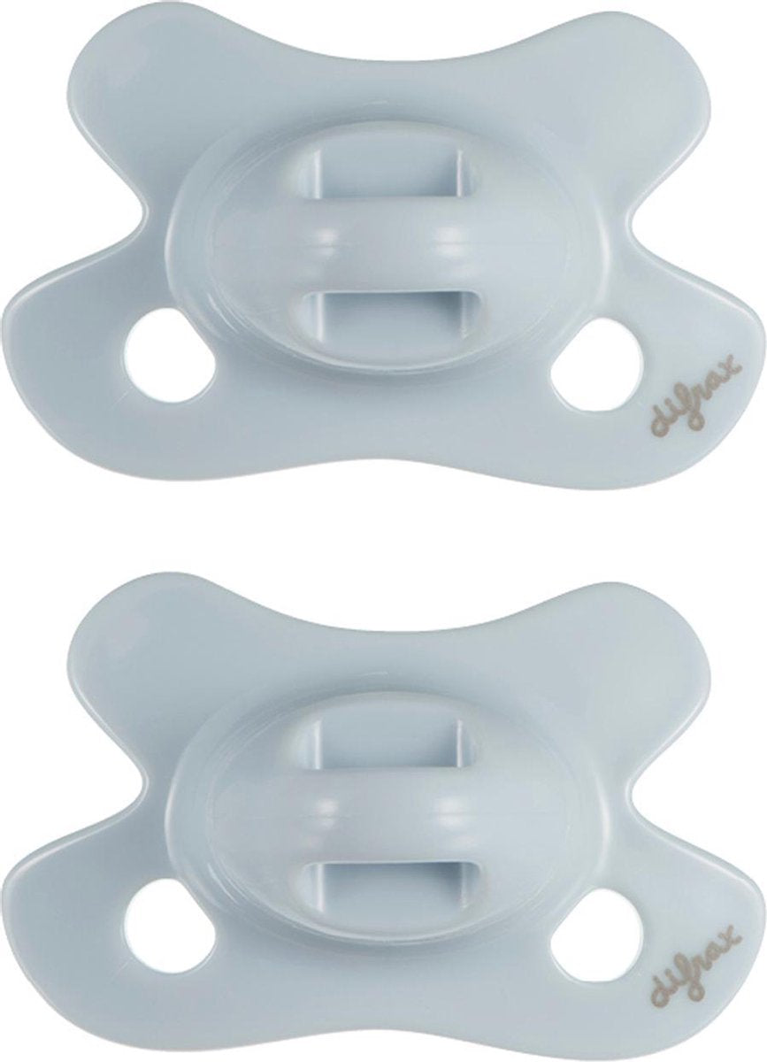 Ciuccio naturale Difrax - neonato - blu azzurro - 2 pezzi