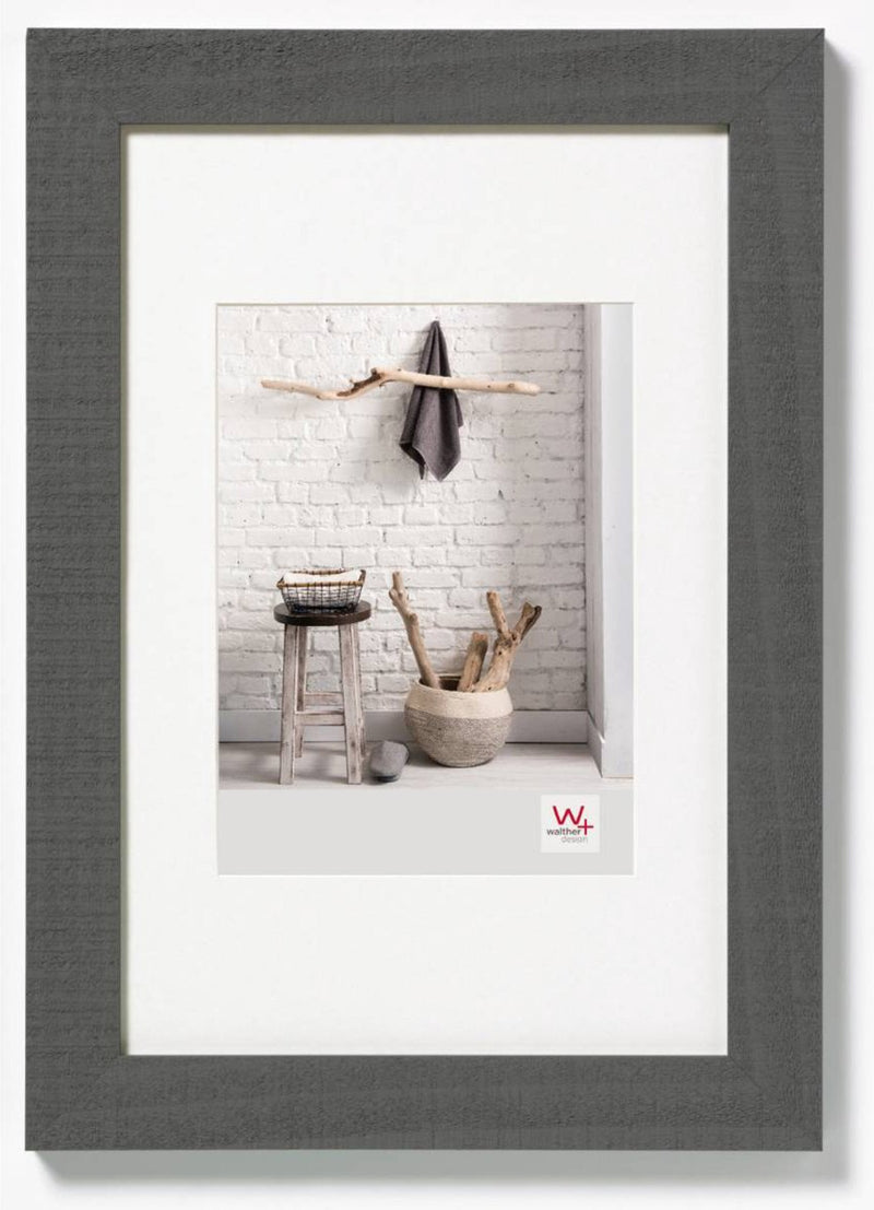 Walther home ho520d - marco de madera - tamaño de foto 15x20 cm - gris