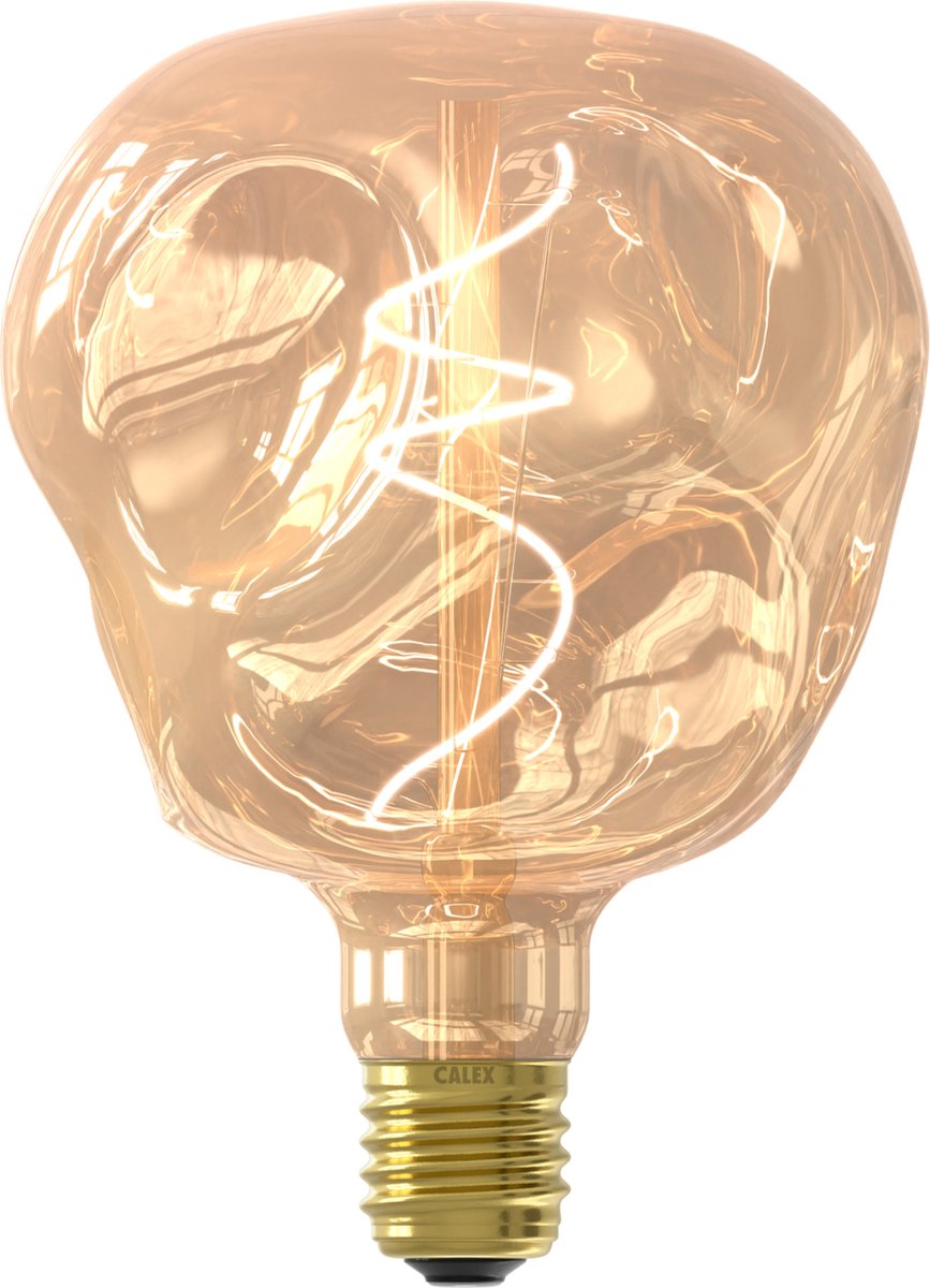 Calex organic neo goud - e27 led lamp - filament lichtbron dimbaar - 4w - warm wit licht