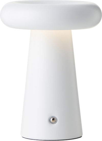 Brilliant ag brilliant muffin - outdoor table lamp - LED 6w - ø 14 cm - 400 lm - 3000k - 3-step dimmable - USB rechargeable - ip44 - white