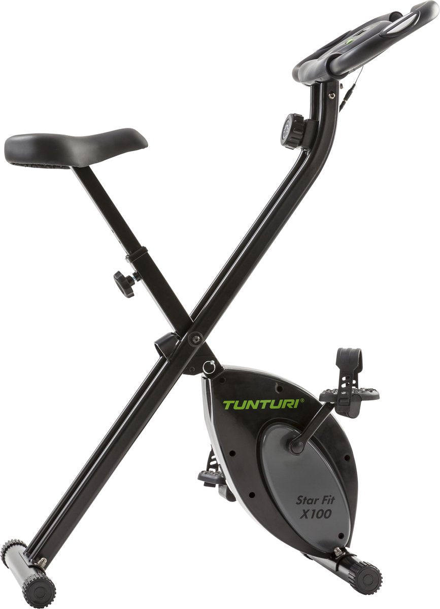 Tunturi star fit x100 - bicicleta estática - bicicleta estática - plegable - ajustable - 8 niveles de resistencia - bicicleta estática plegable