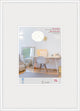 Walther new lifestyle - cornice in plastica - formato foto 70x100 cm - vetro artistico - bianco