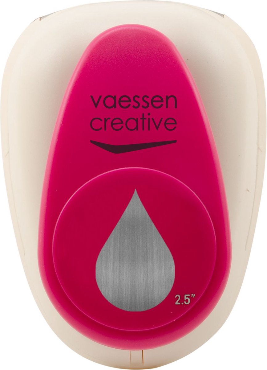 Vaessen creative pons - figuurpons - druppel - 4,2 x 6,4 cm